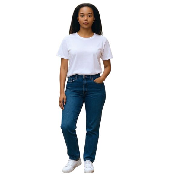 Chico's So Slimming Size .05 / Small Cropped Blue Denim Jean Medium Wash Stretch - Picture 1 of 12